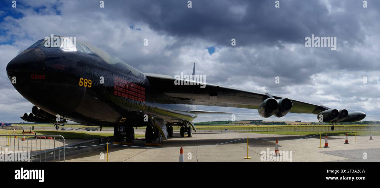 Boeing, B52 D, Stratofortress,56-0689, IWM, Duxford, Cambridgeshire.. Stock Photo