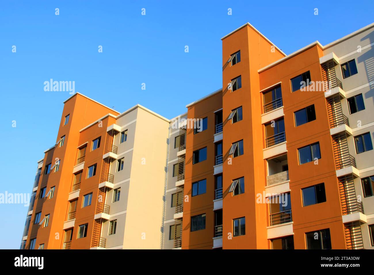 High rise building in the blue sky Stock Photo - Alamy