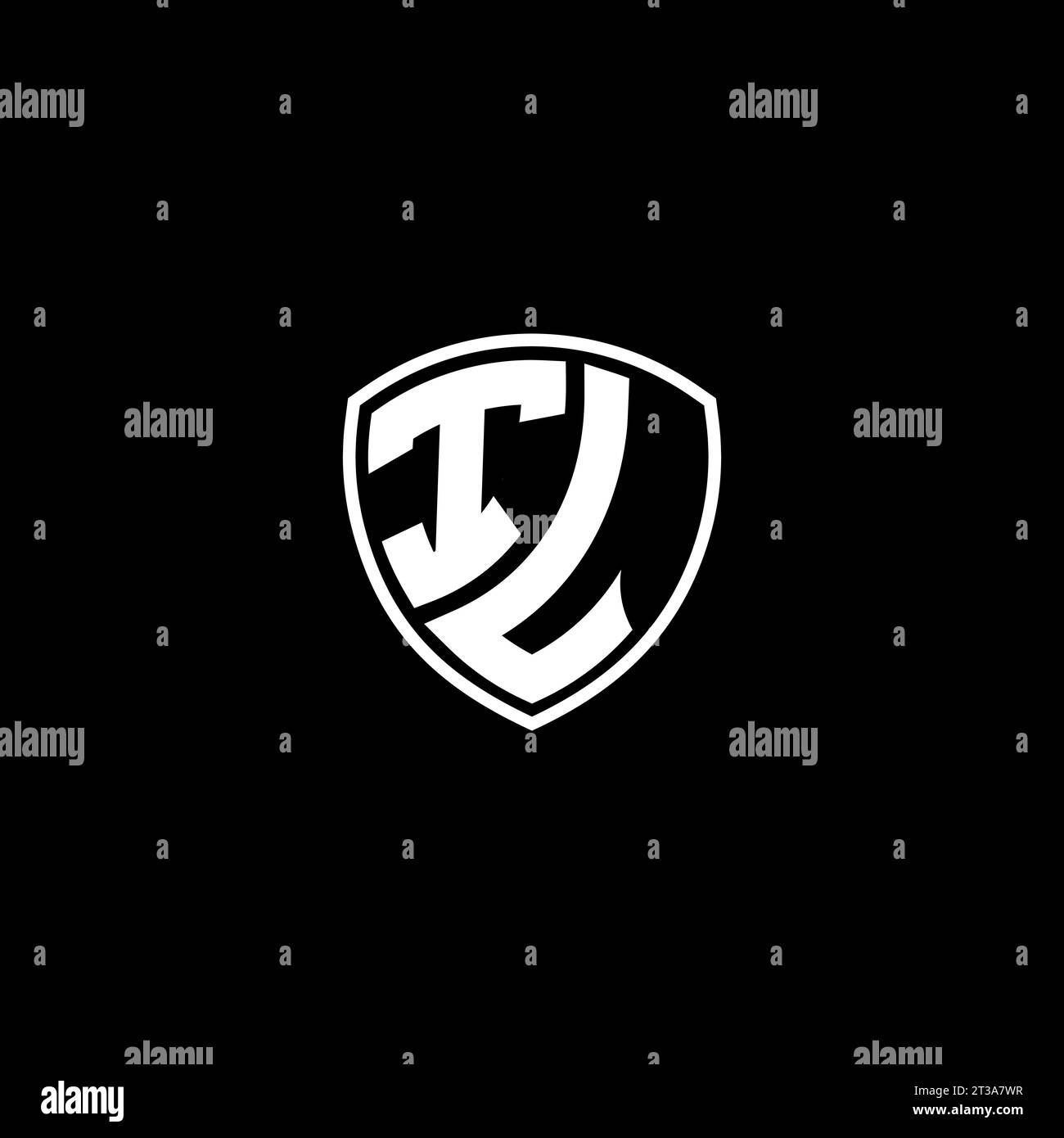 IL logo monogram emblem style with shield shape design template ideas ...