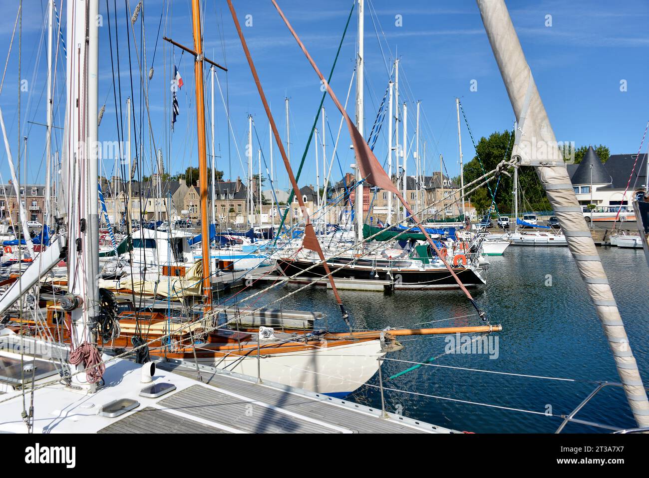 Port of Paimpol, a commune in the Côtes-d'Armor department in Brittany in northwestern France Stock Photo