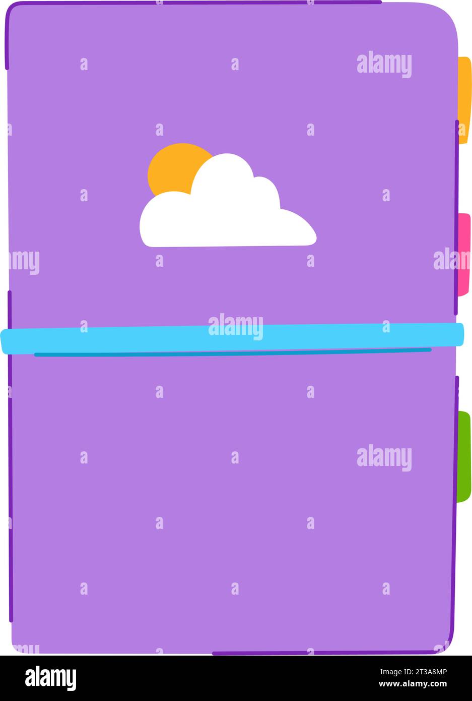 note notebook cartoon vector illustration Stock Vector Image & Art - Alamy