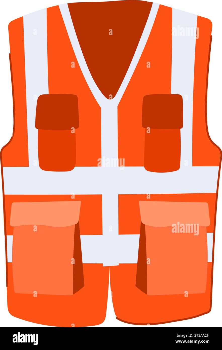 safe safety vest cartoon vector illustration Stock Vector Image & Art
