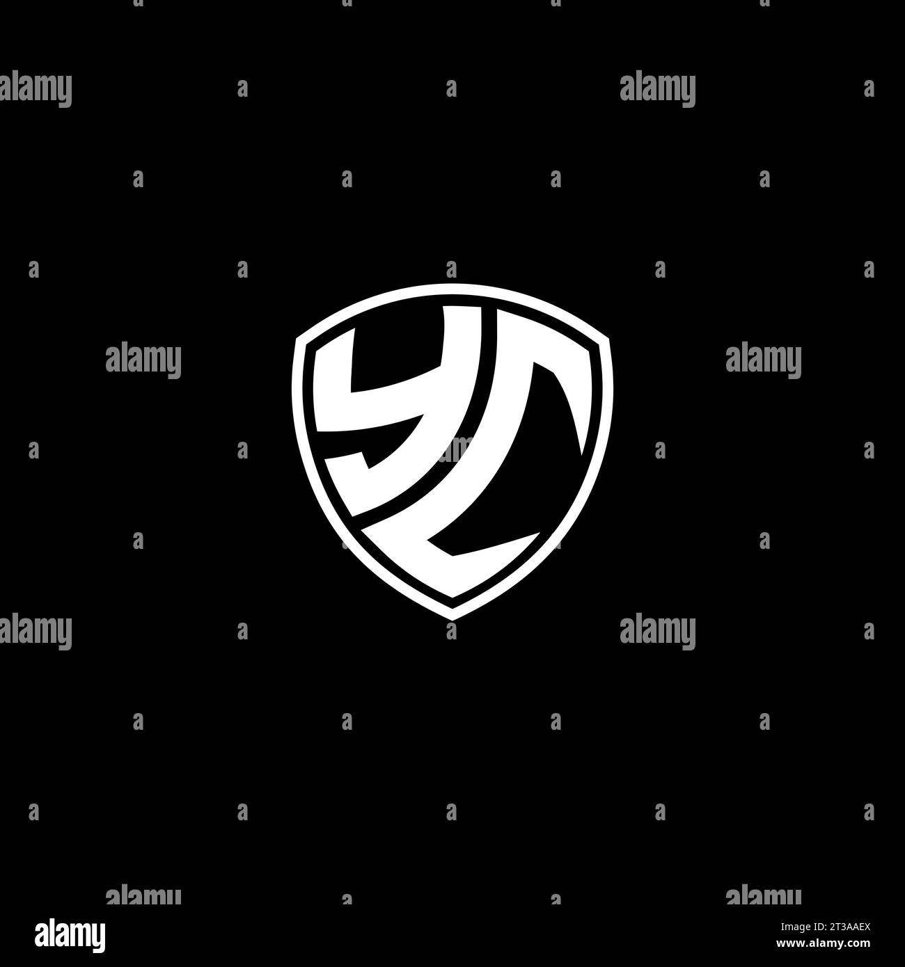 YC logo monogram emblem style with shield shape design template ideas ...