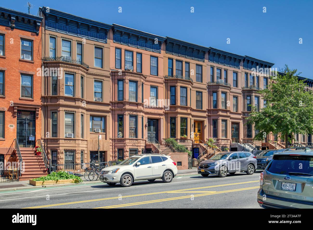 Park Slope, Brooklyn A set of five brownstone row houses, NYC