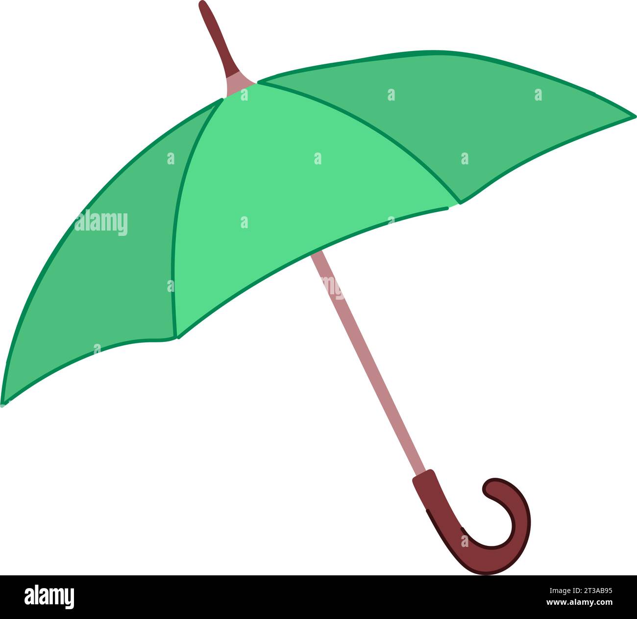 open umbrella cartoon vector illustration Stock Vector Image & Art - Alamy