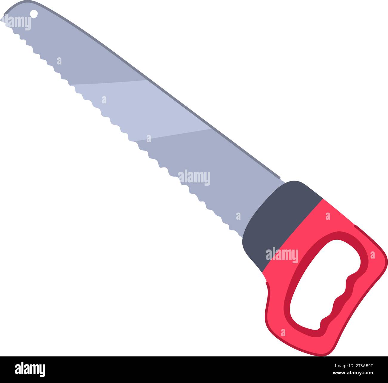 construction saw hand cartoon vector illustration Stock Vector Image