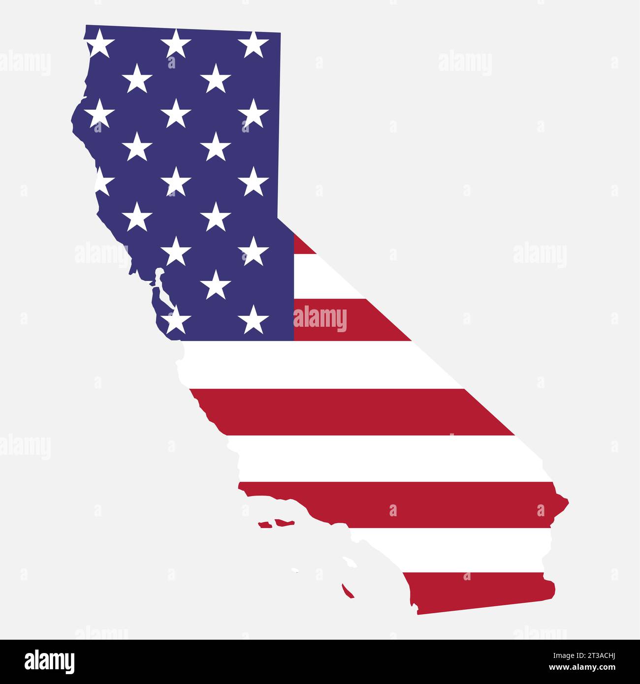 California map shape, united states of america. Flat concept icon symbol vector illustration . Stock Vector