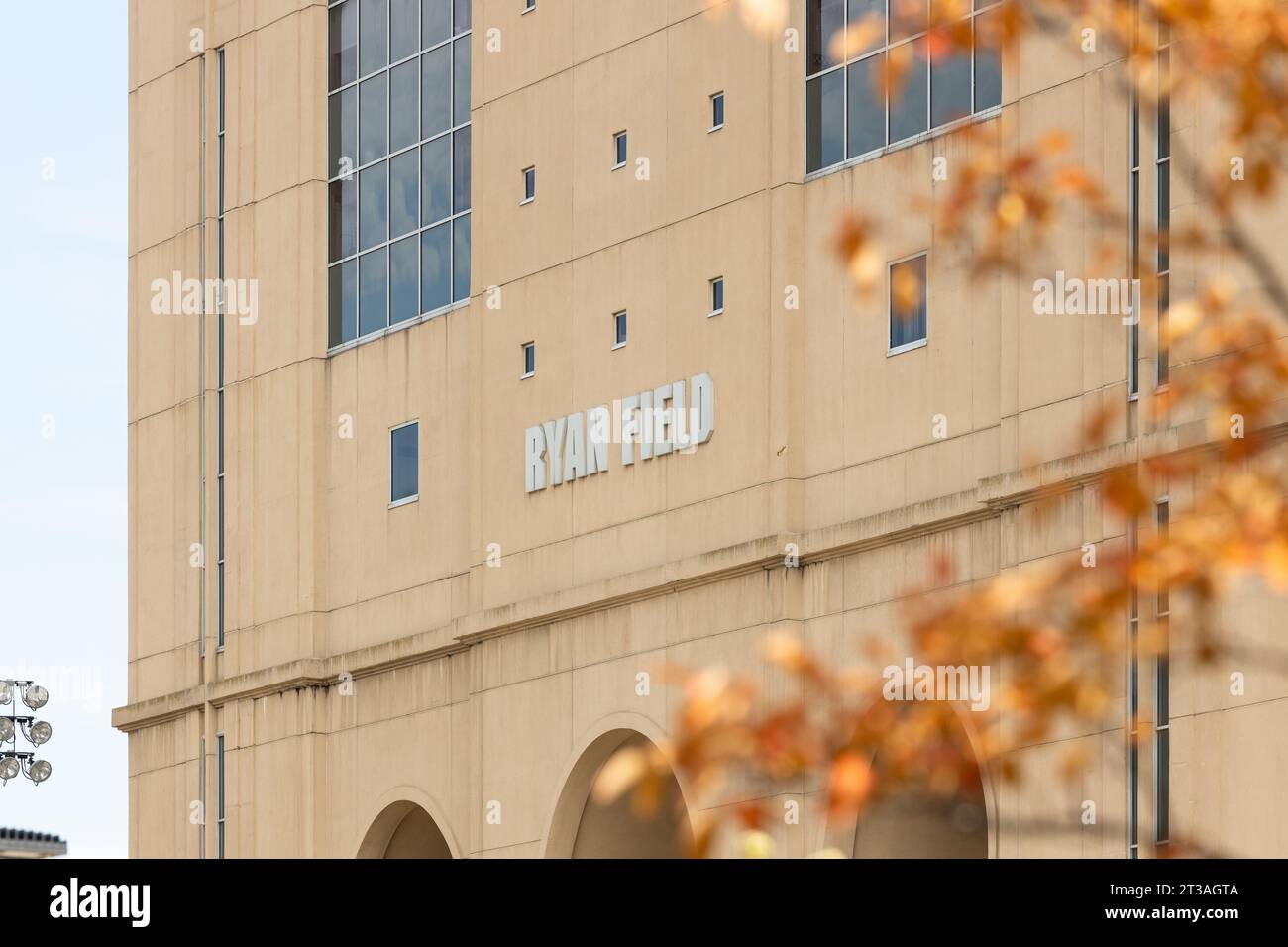 Ryan Field, built in 1926, is home to the Northwestern University Wildcats NCAA football team. Stock Photo