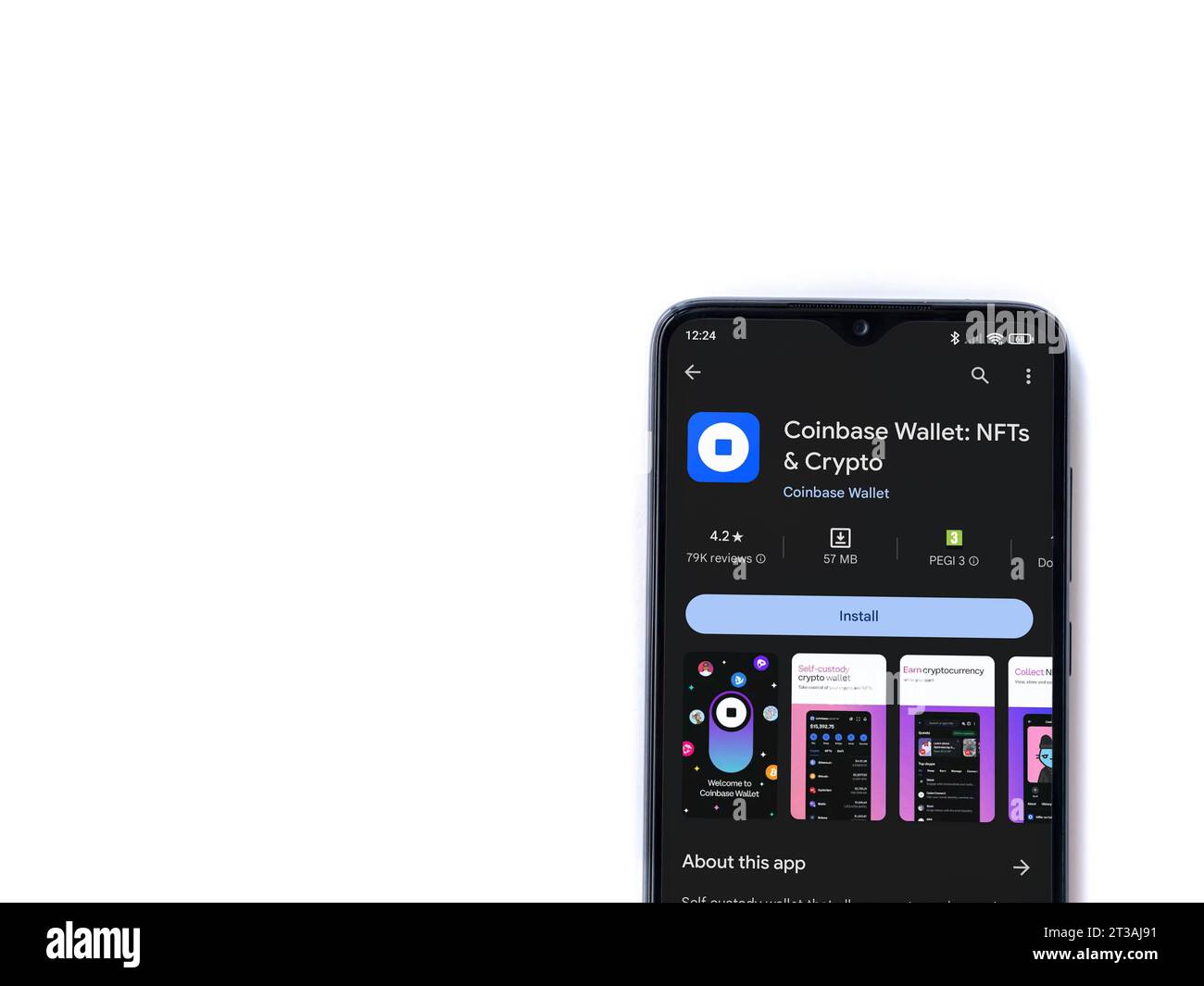 Coinbase wallet app Cut Out Stock Images & Pictures - Alamy
