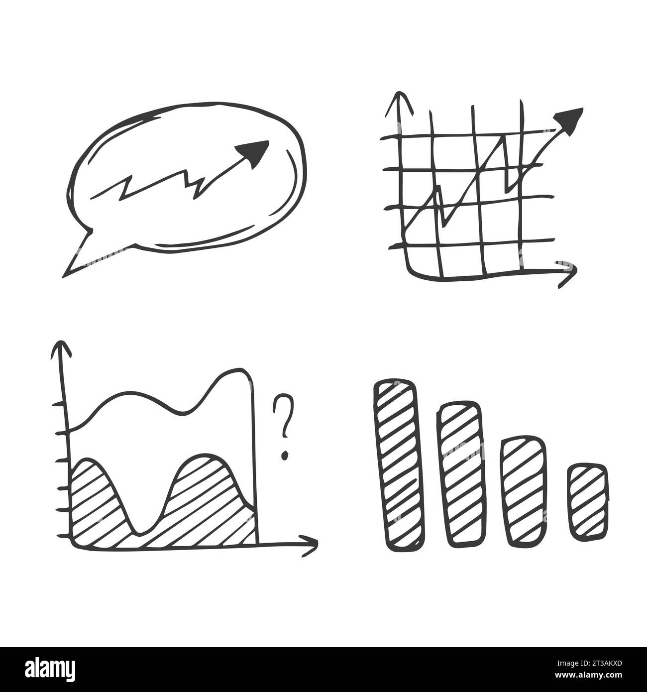 Hand drawn doodle business icons set sketches Stock Vector Image & Art ...