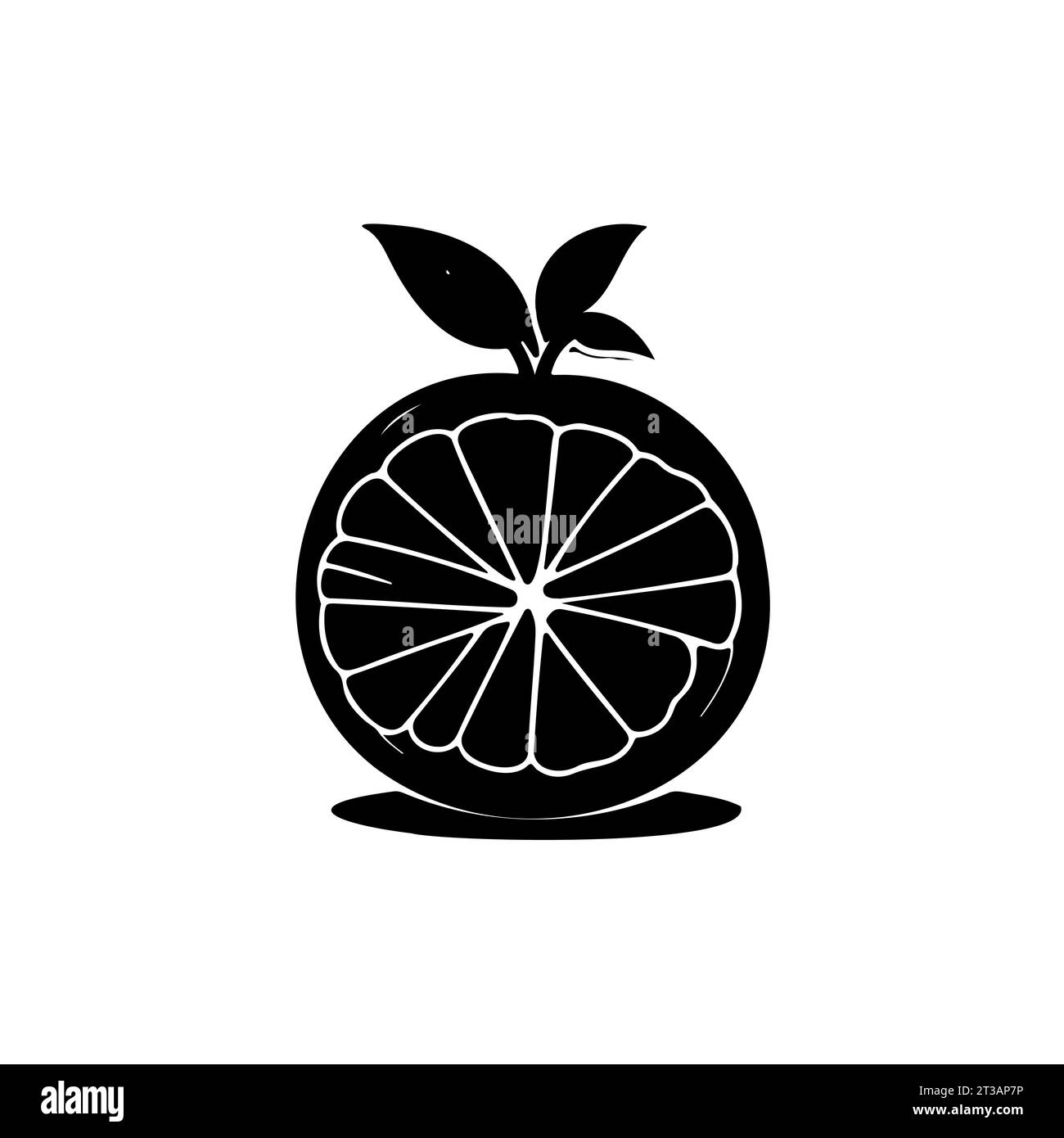 Orange fruit Black and White Stock Photos & Images - Alamy