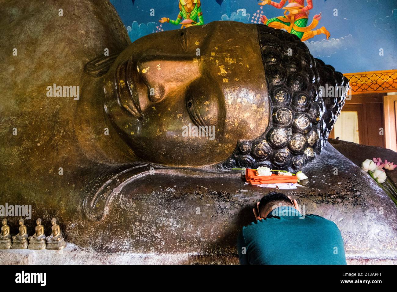 Cambodia, Kulen mountain, local temple Stock Photo