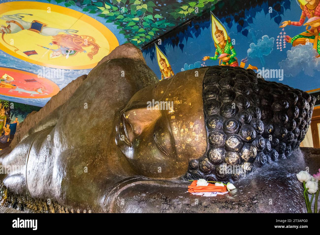 Cambodia, Kulen mountain, local temple Stock Photo