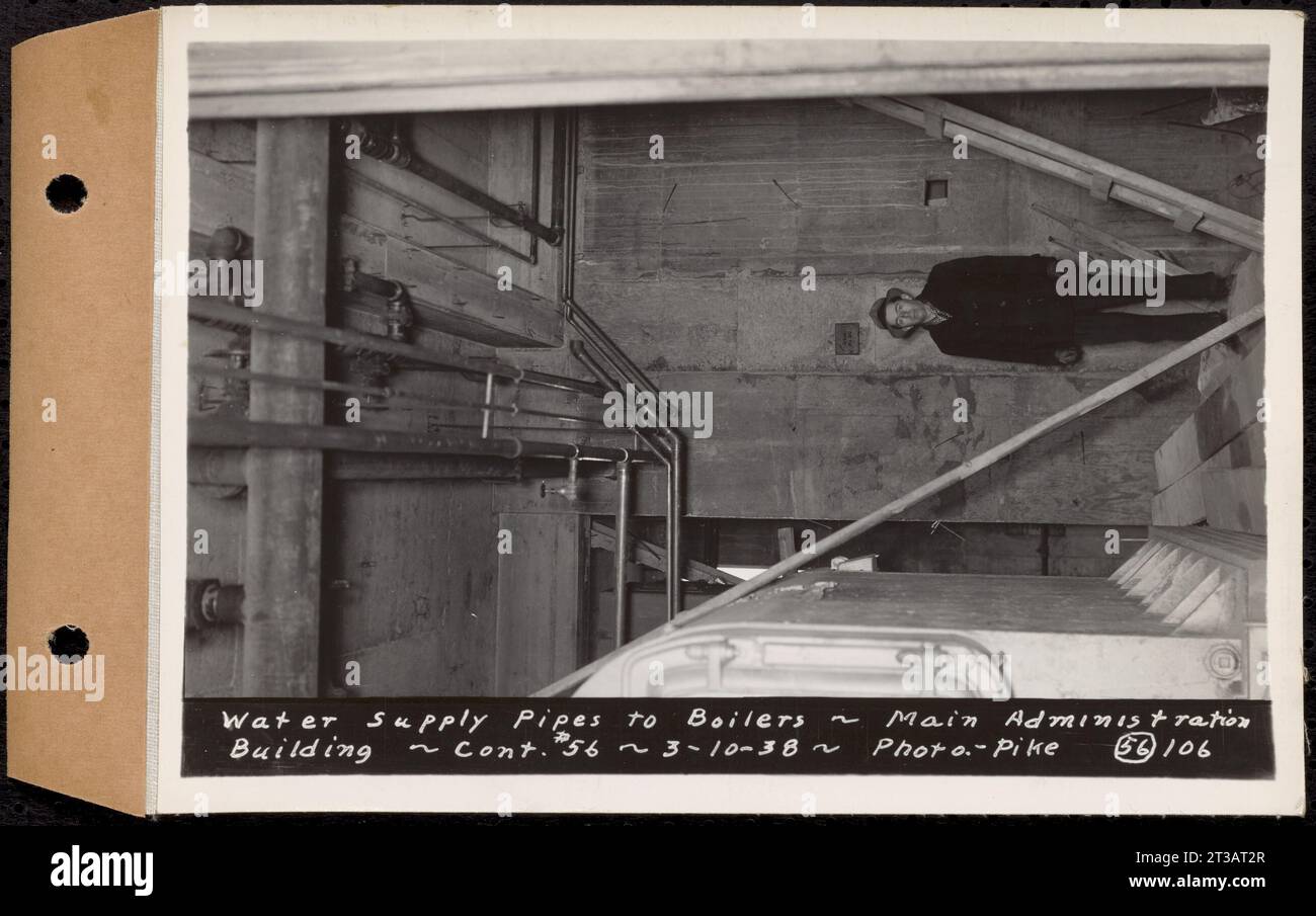 Contract No. 56, Administration Buildings, Main Dam, Belchertown, water