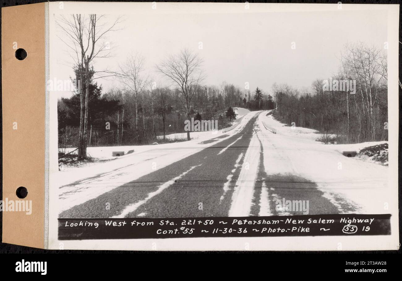 Contract No. 55, Portion of PetershamNew Salem Highway, Petersham