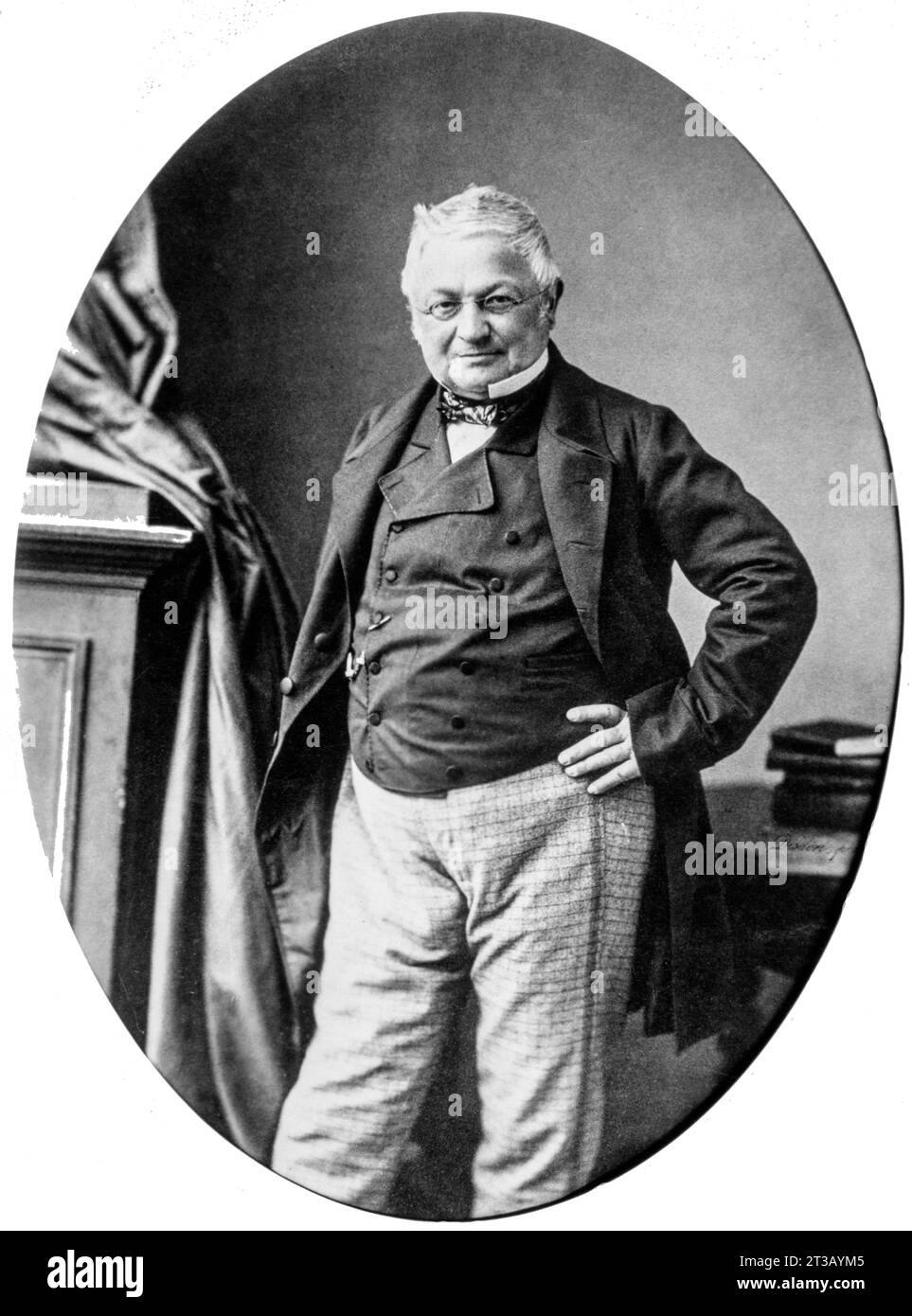 Photography , Portrait of Adolphe Thiers ( 1797 - 1877 ) French lawyer, journalist, historian and statesman. Stock Photo