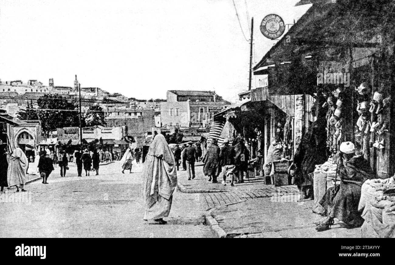 Street scene in Tangier Stock Photo Alamy