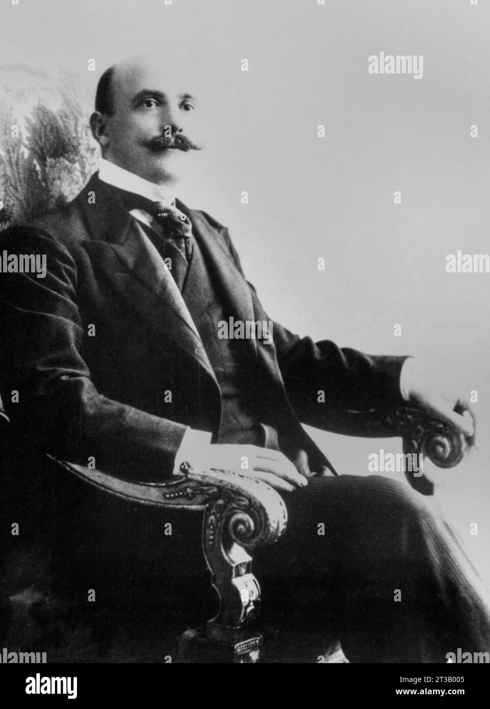 Portrait of Joseph Caillaux (1863 - 1944) president of the council Stock Photo