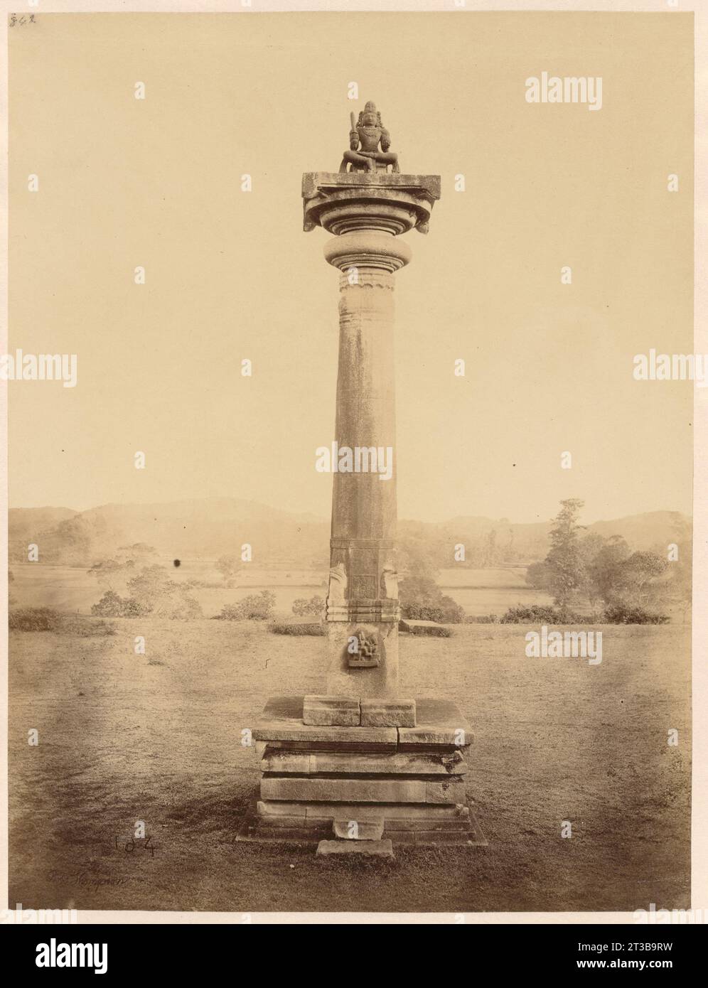 A Jain pillar at Zainoor, South Canara District Stock Photo Alamy