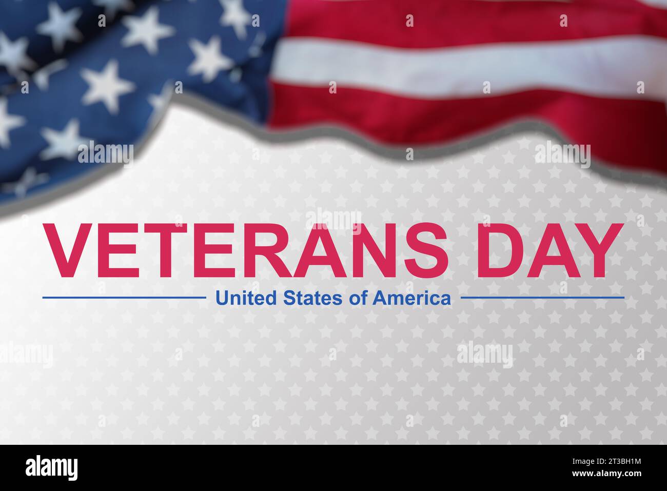 Veterans Day and White Background With Wavy USA Flag Design. 11 ...