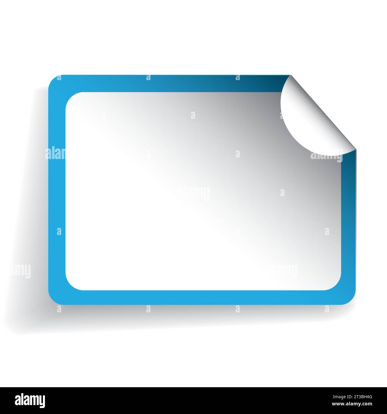Blank sticker vector blue Stock Vector