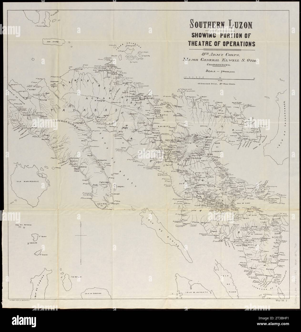 Southern Luzon, showing portion of theatre of operations : 8th Army ...