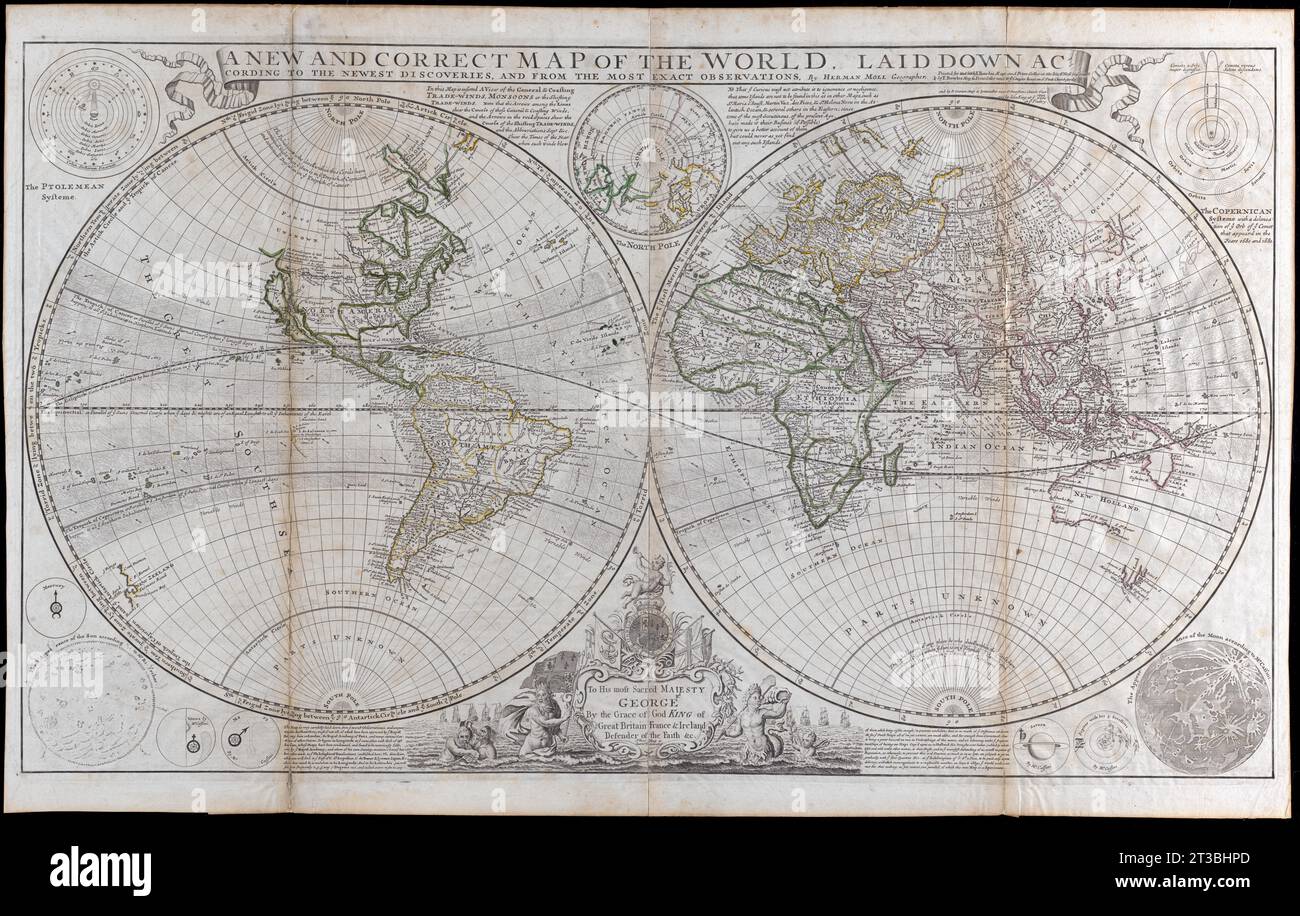 A new and correct map of the world : laid down according to the newest ...