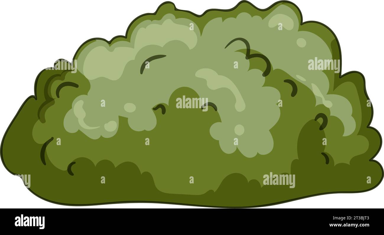 lawn garden shrub cartoon vector illustration Stock Vector Image & Art ...