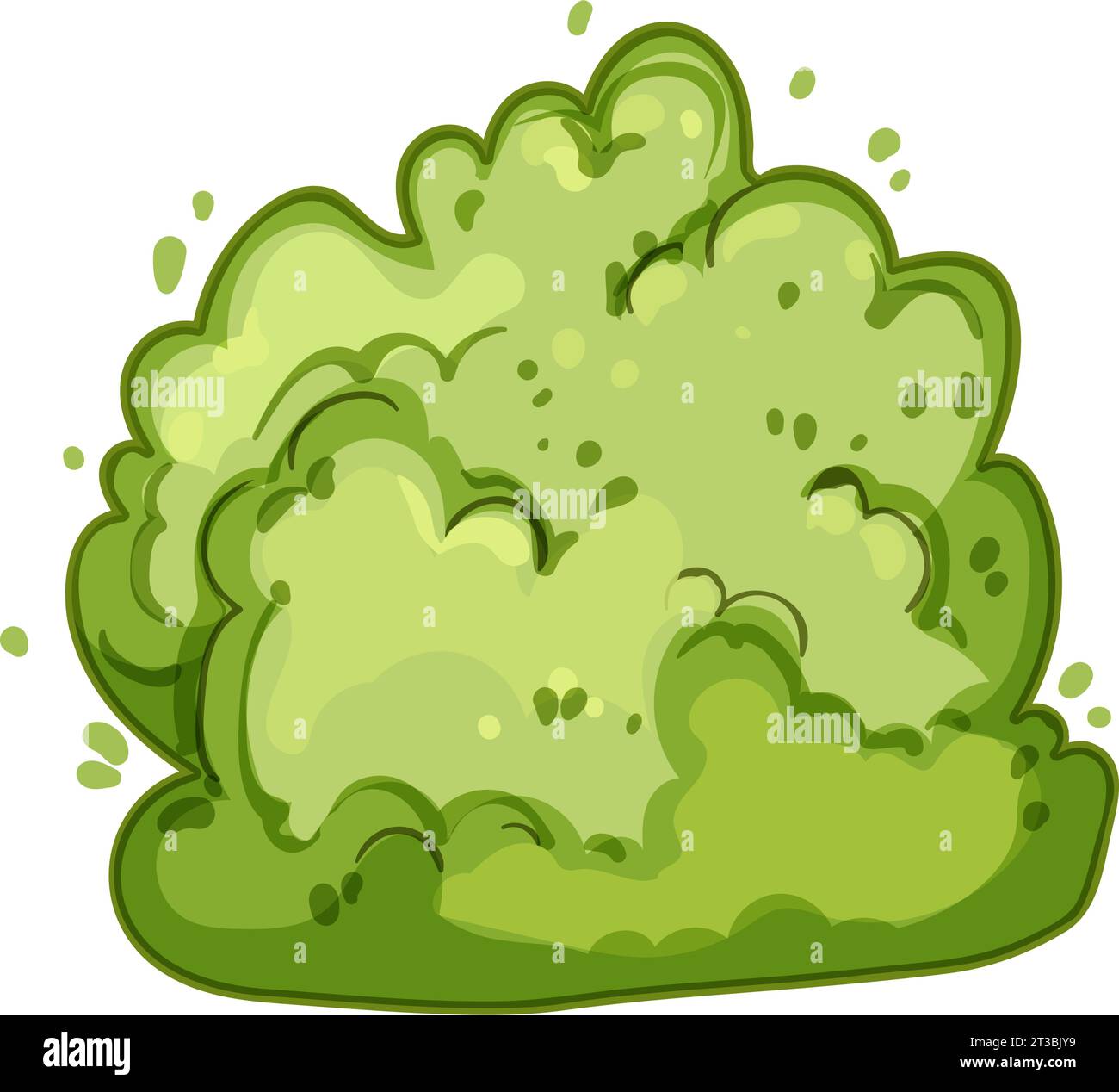 park garden shrub cartoon vector illustration Stock Vector Image & Art ...