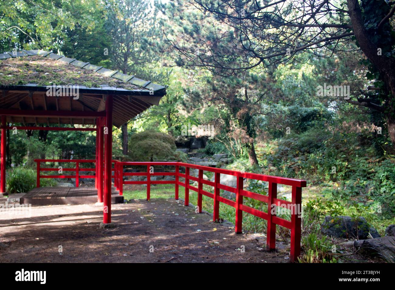 The restored Japanese garden Festival Gardens, site of the 1984