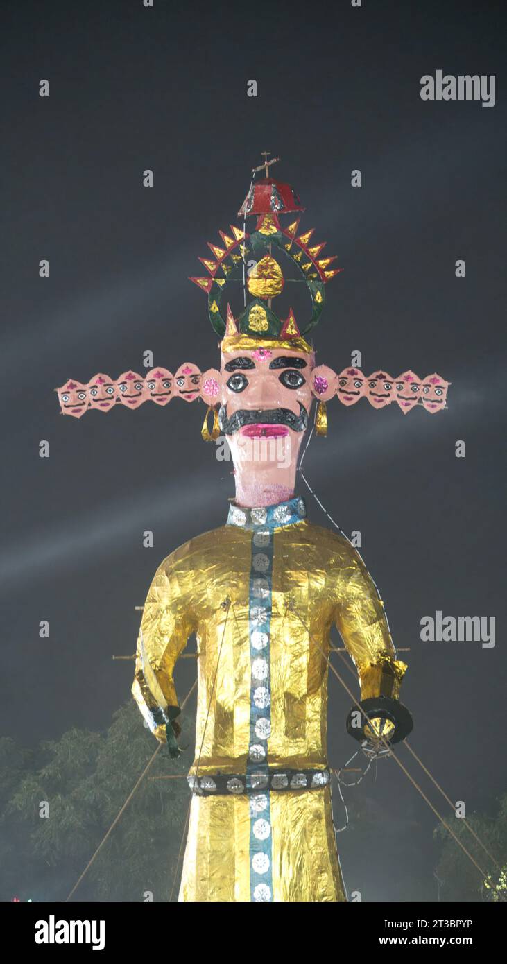 Rajkot Gujarat India 24th October 2023 Before Ravan Dahan A Laser
