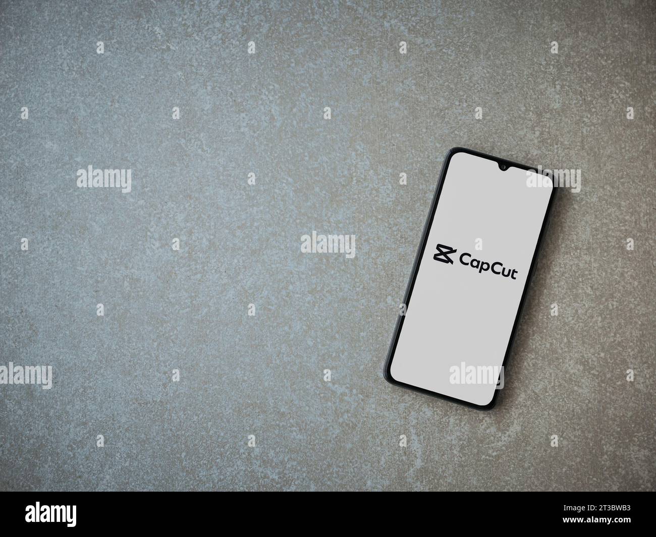 CapCut App Play Store Page on Smartphone on Ceramic Stone Background.  Editorial Stock Photo - Image of view, black: 284683488