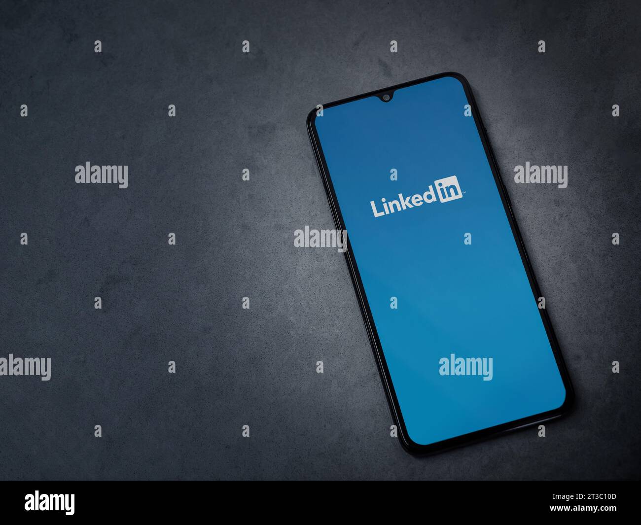 Lod, Israel - July 16,2023: LinkedIn app launch screen on smartphone on ...