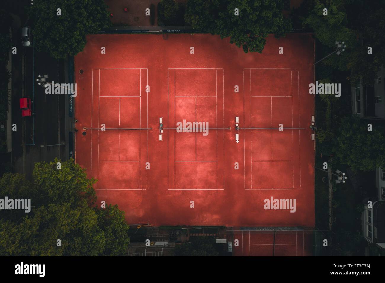 Tennis court from above bird s eye view Stock Photo Alamy Tennis court from above bird s eye view Stock Photo Alamy