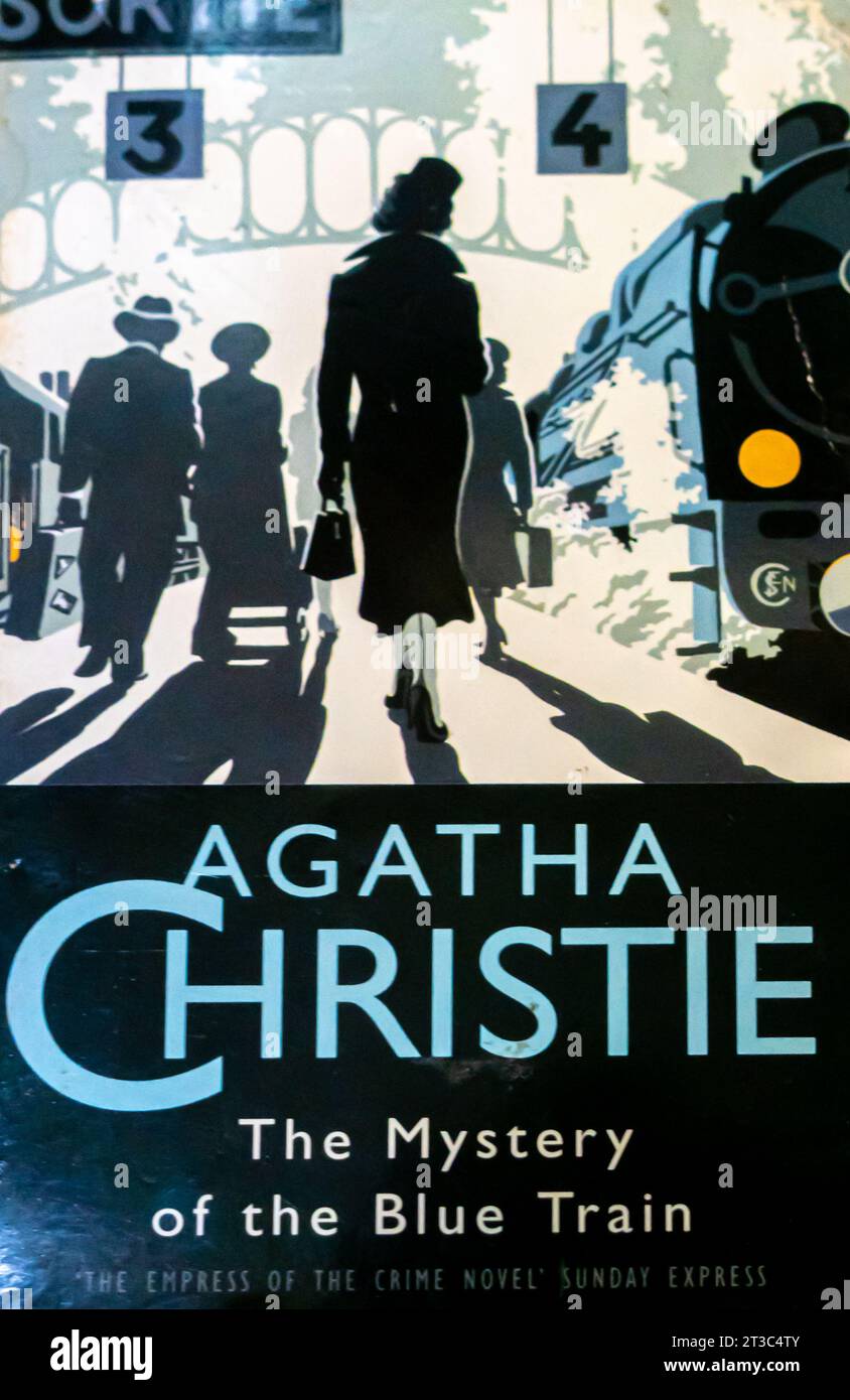 The Mystery of the Blue Train Book by Agatha Christie 1928 Stock Photo