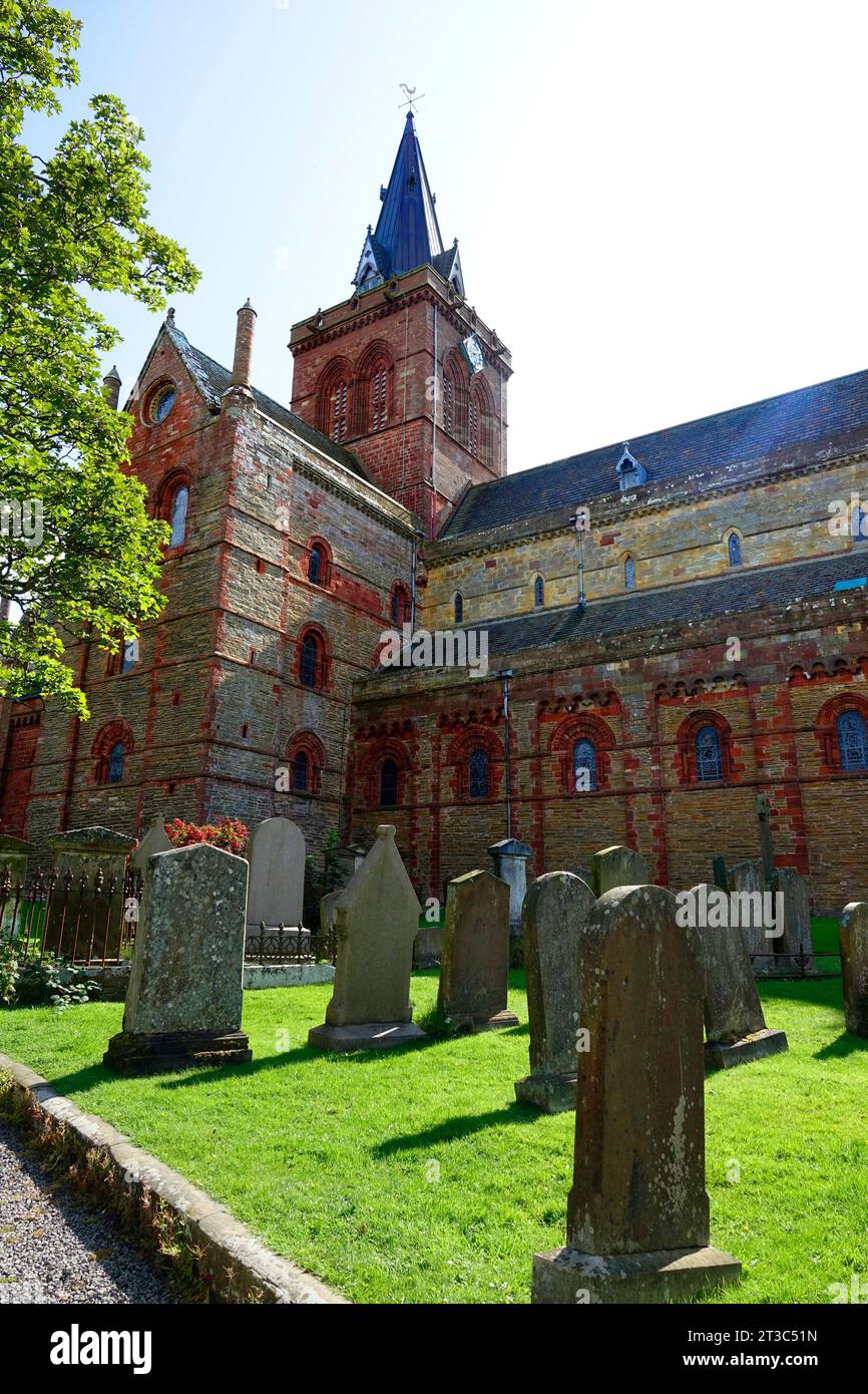 Kirkwall East Church Cathedral in Kirkwall Scotland Orkney Islands United Kingdom UK British Isles Stock Photo