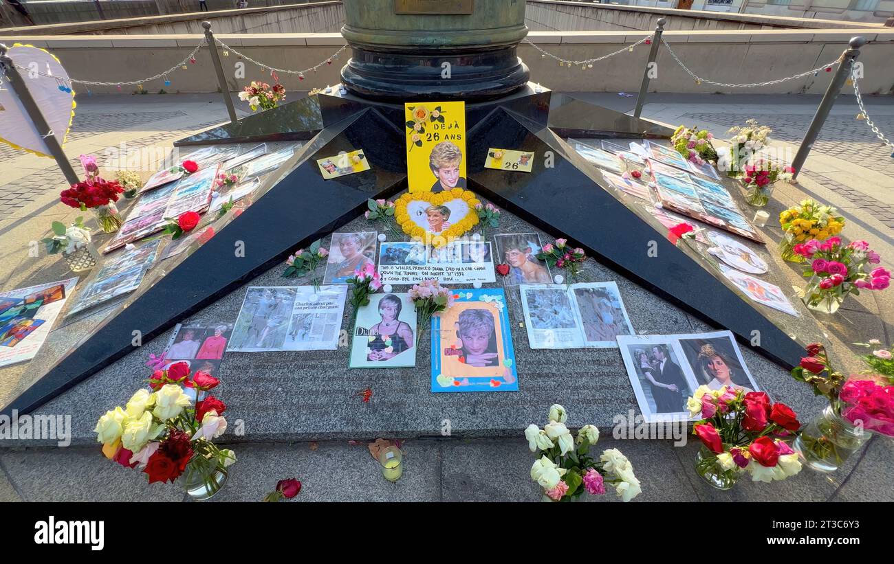 Princess Diana Memorial at Alma tunnel in Paris CITY OF PARIS, FRANCE