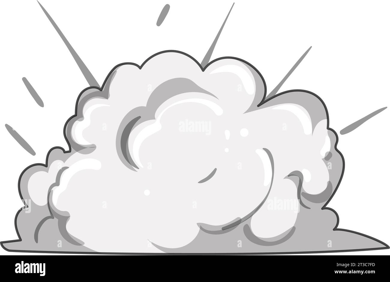 abstract smoke cloud cartoon vector illustration Stock Vector Image ...