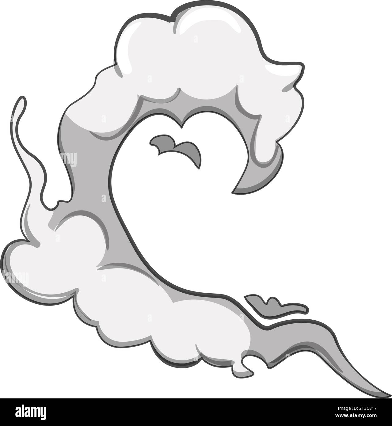 smoke cloud cartoon vector illustration Stock Vector Image & Art - Alamy
