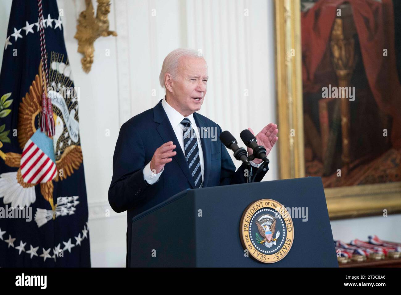 Washington, United States. 24th Oct, 2023. President Joe Biden speaks