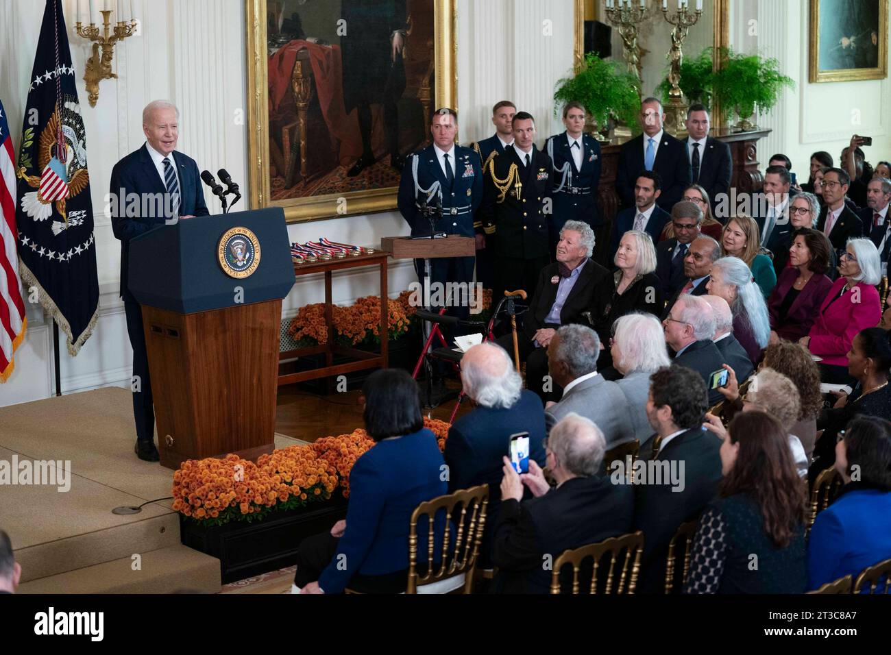 Washington, United States. 24th Oct, 2023. President Joe Biden speaks