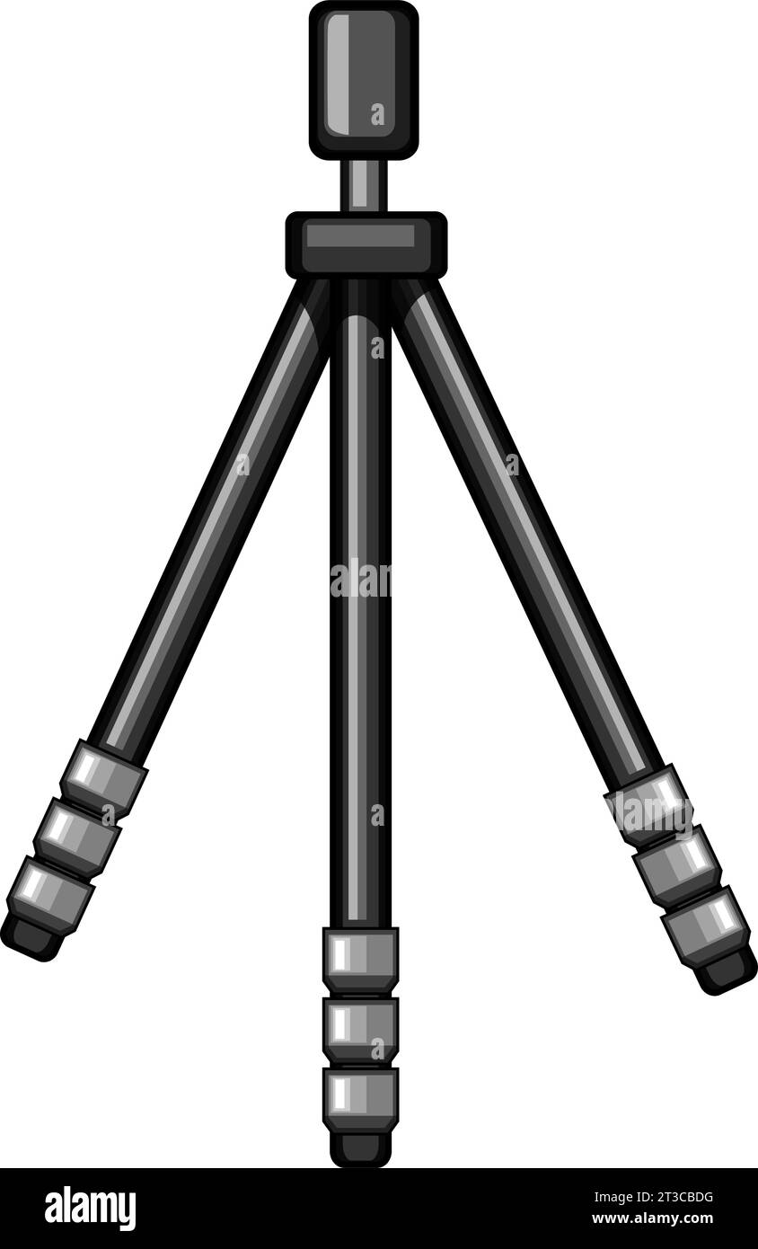 professional tripod camera cartoon vector illustration Stock Vector Image & Art Alamy
