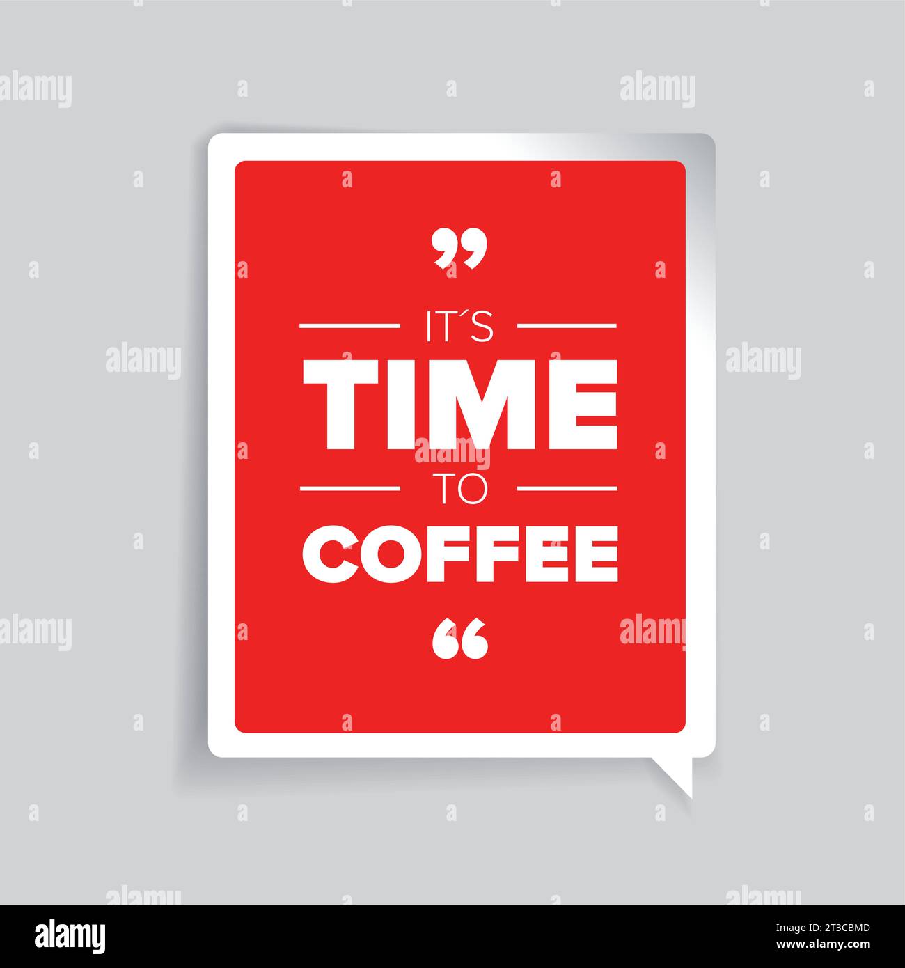 Its time to coffee vector Stock Vector