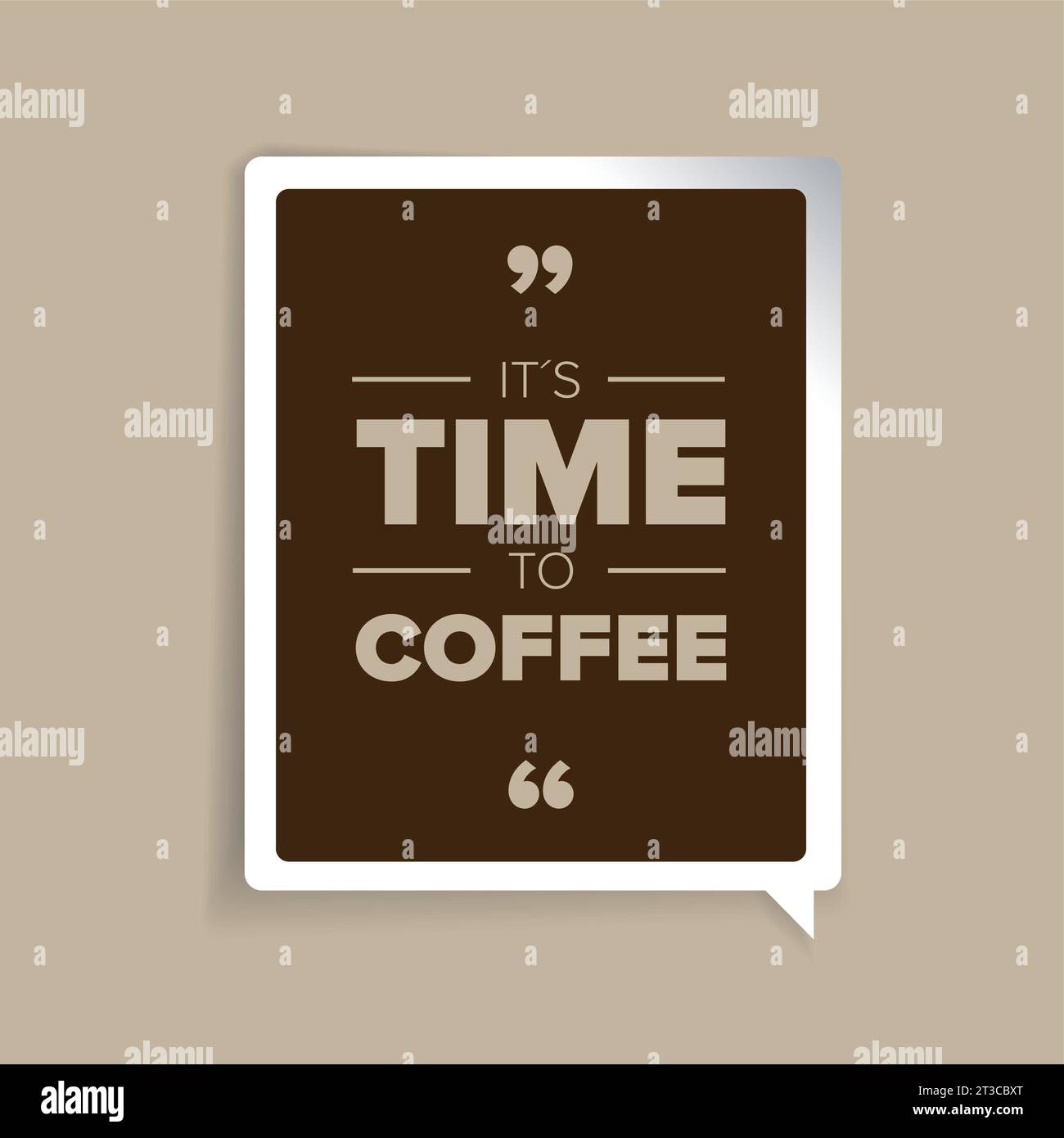 Its time to coffee vector Stock Vector