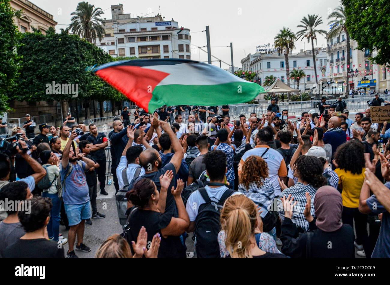 Tunis, Tunisia. 24th Oct, 2023. October 24, 2023: Tunis, Tunisia. 24