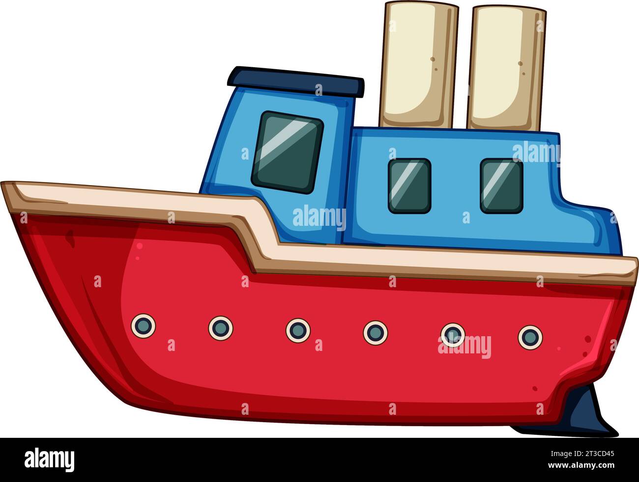 sail boat toy cartoon vector illustration Stock Vector Image & Art Alamy