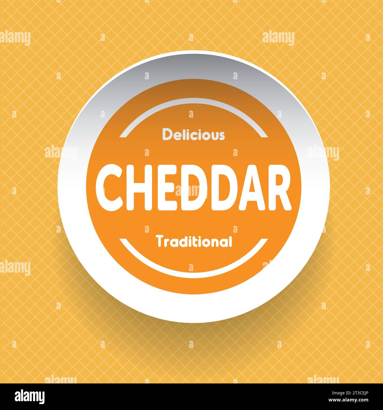 Cheddar Cheese label vector Stock Vector Image & Art Alamy