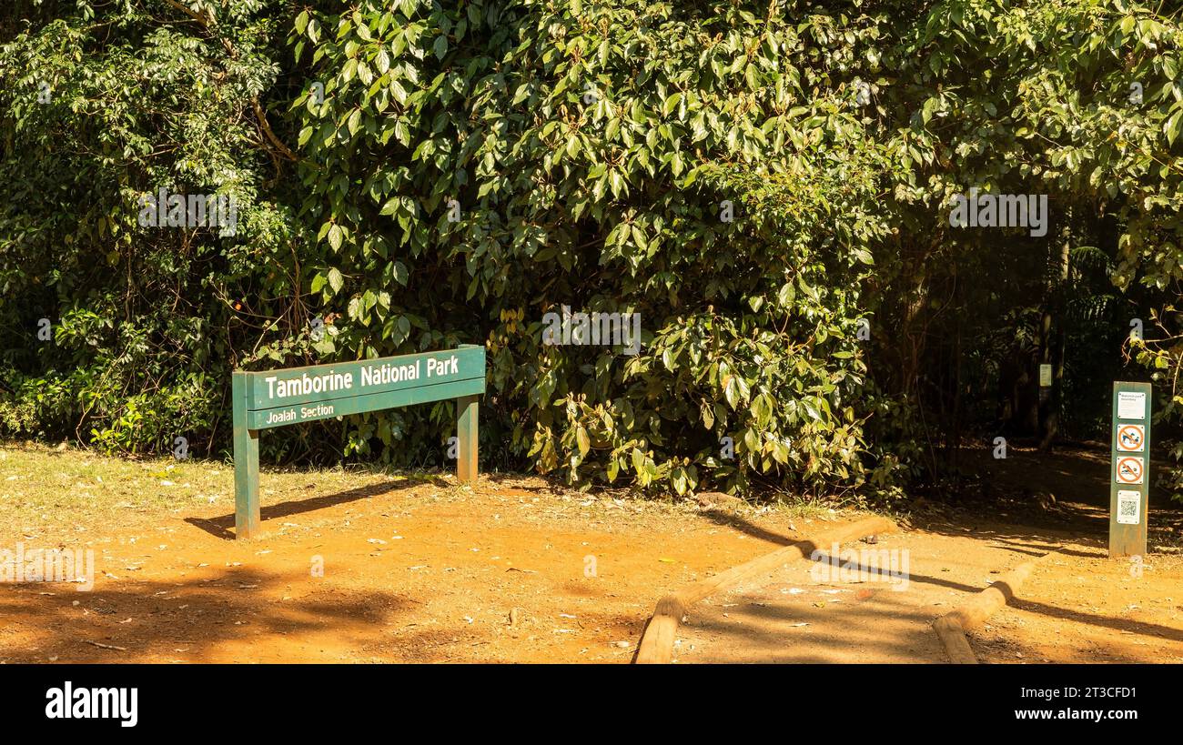 Mt Tamborine entrance to the Park, Queensland, Australia Stock Photo Alamy
