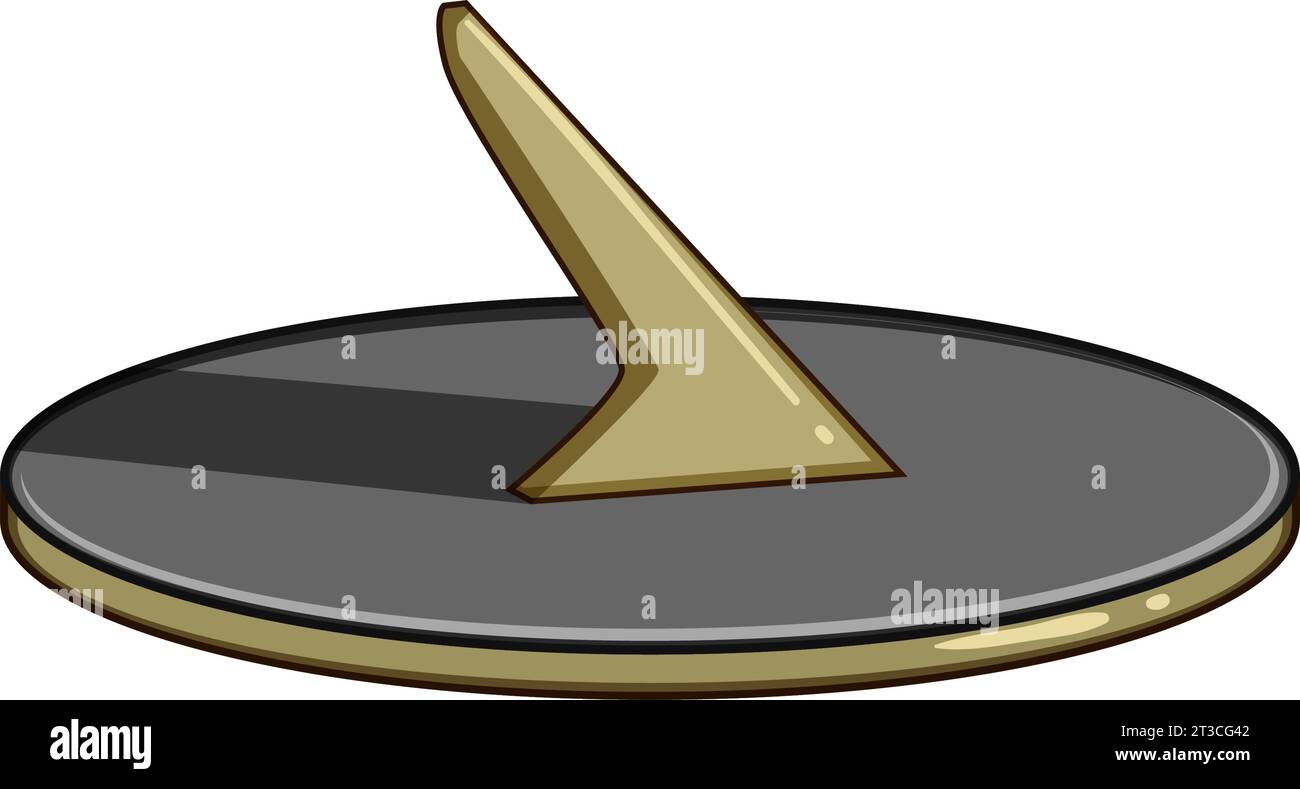 vintage sundial cartoon vector illustration Stock Vector Image & Art