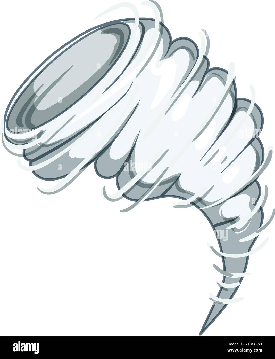 nature tornado cartoon vector illustration Stock Vector